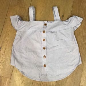Maeve off the shoulder striped top